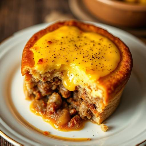 Bobotie: A classic South African dish with spiced minced meat and a custard topping.