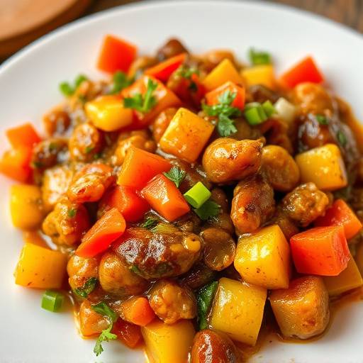 Chakalaka: A spicy vegetable relish, perfect as a side or condiment.